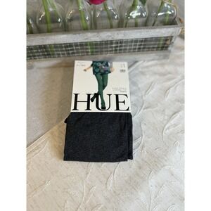 Hue Super Opaque Control Top Tights Size 1 Graphite Heather New‎